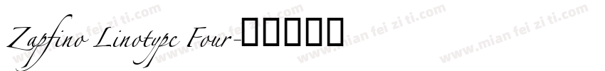Zapfino Linotype Four字体转换
